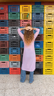 Vestido Malla Morado