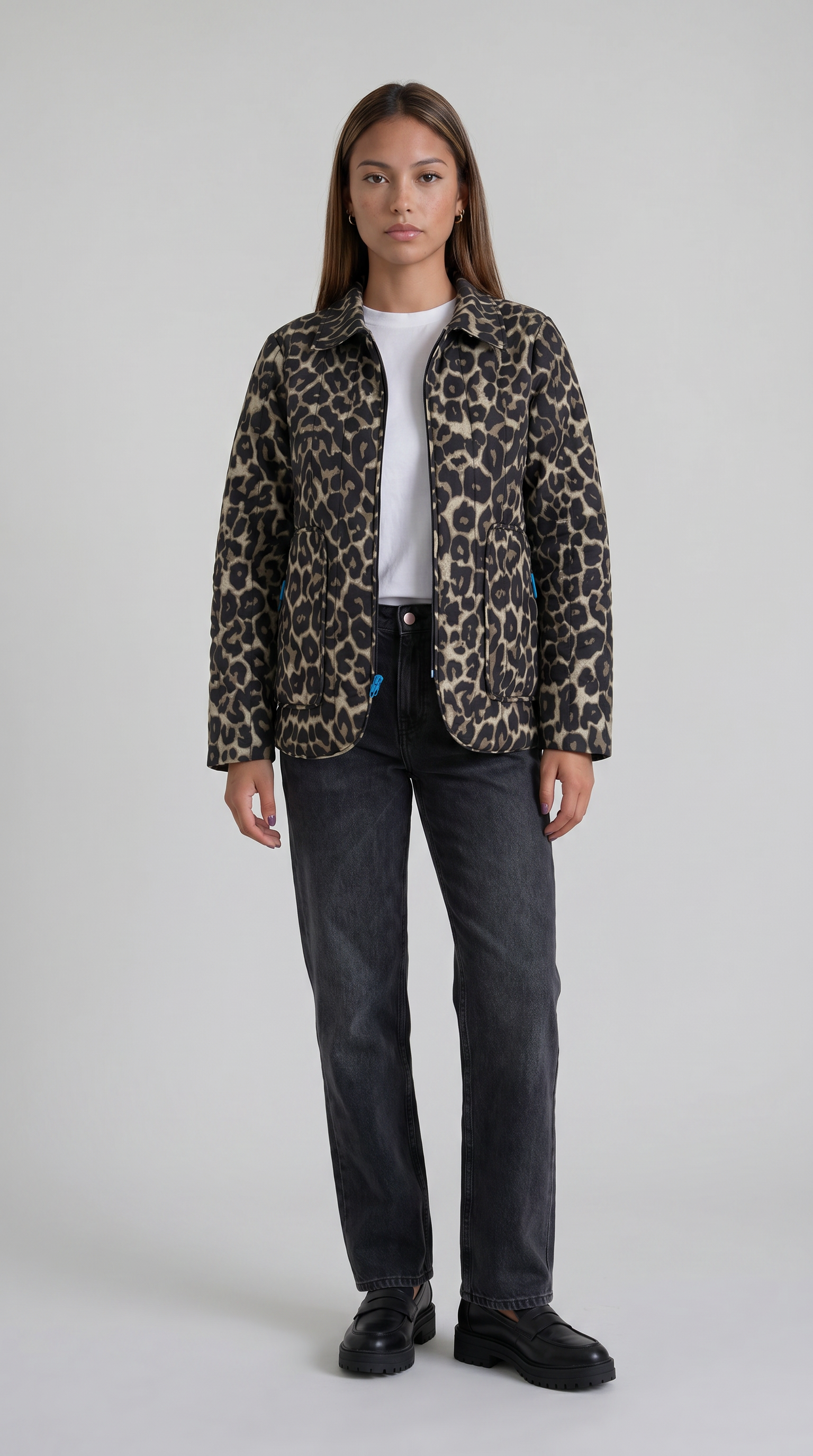 Chaqueta Leopardo Verde