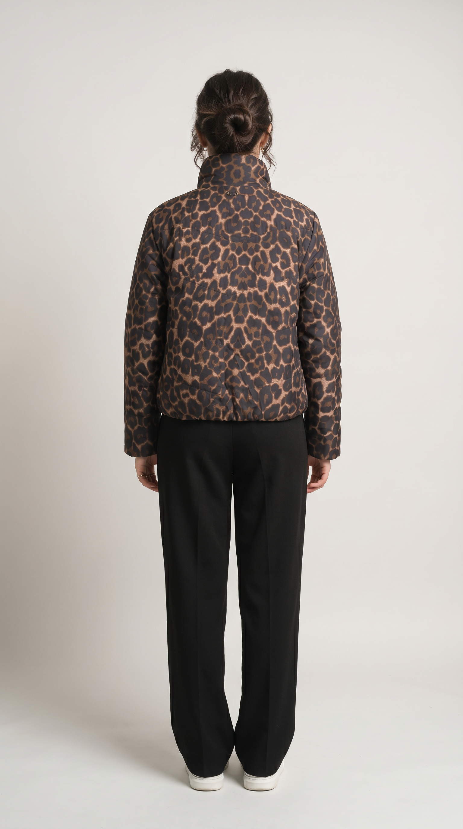 Chaqueta Leopardo Café