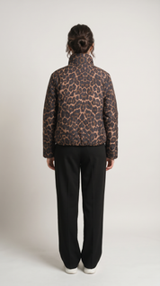Chaqueta Leopardo Café